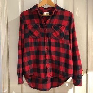 Buffalo Plaid 100% Cotton Buttoned Collared Shirt